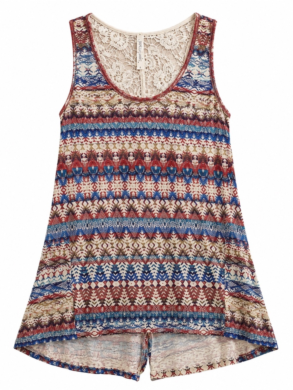 Liberty love multicolor lace top tank